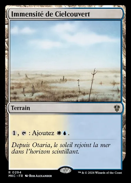 Immensité de Cielcouvert, carte Magic MKC 294 — extension Murders at Karlov Manor Commander