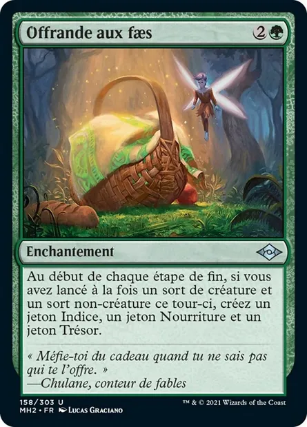 Offrande aux faes, carte Magic MH2 158 — extension Horizons du Modern 2
