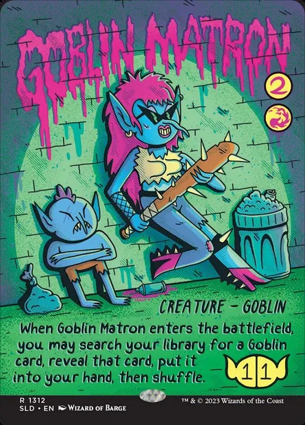 Matrone gobeline, carte Magic SLD 1312 — extension Secret Lair Drop