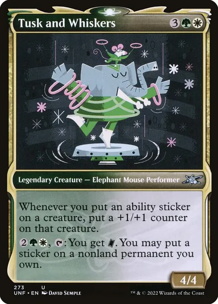 Tusk and Whiskers, Magic card UNF 273 — Unfinity set