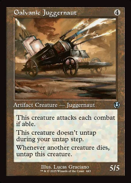 Djaggernaut zingant, carte Magic INR 443 — extension Innistrad Remastered