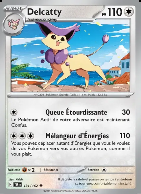 Delcatty, carte Pokémon TEF 131 — extension Forces Temporelles