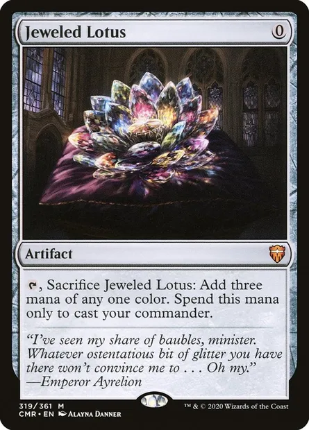 Jeweled Lotus, Magic card CMR 319 — Commander Legends set