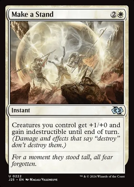 Make a Stand, Magic card J25 222 — Foundations Jumpstart set