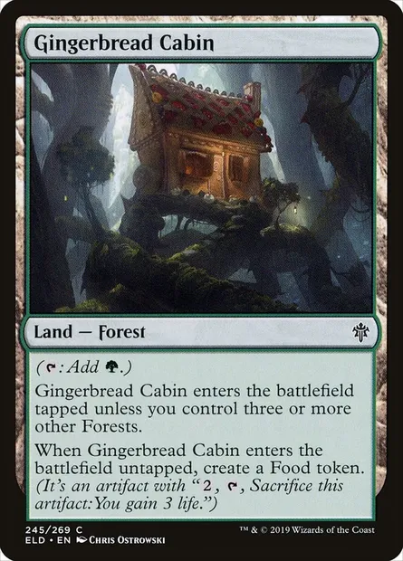 Gingerbread Cabin, Magic card ELD 245 — Throne of Eldraine set