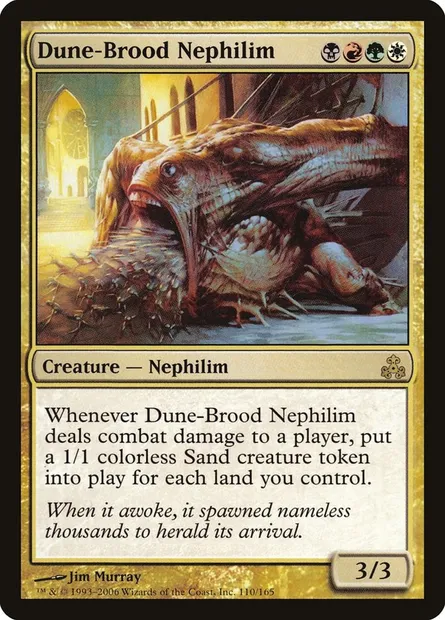 Dune-Brood Nephilim, Magic card GPT 110 — Guildpact set