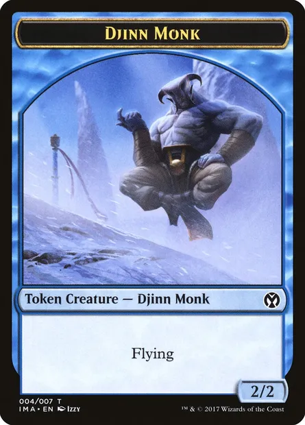 Djinn Monk, carte Magic TIMA 4 — extension Iconic Masters Tokens