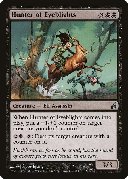 Hunter of Eyeblights, Magic card LRW 119 — Lorwyn set