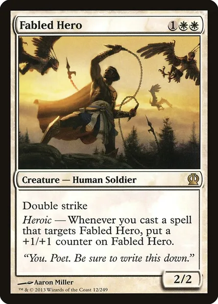 Fabled Hero, Magic card THS 12 — Theros set