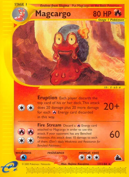 Magcargo, Pokémon card SK 17 — Skyridge set