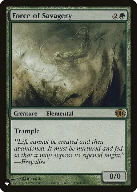 Force of Savagery, Magic card PLST FUT-126 — The List set