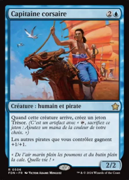Capitaine corsaire, carte Magic FDN 506 — extension Foundations