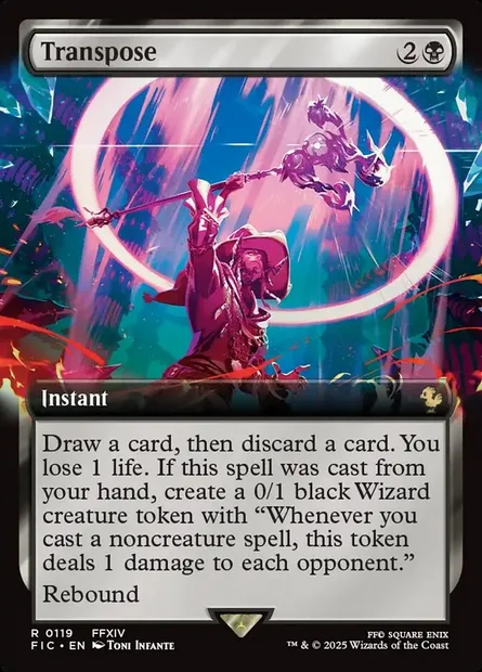 Transpose, Magic card FIC 119 — Final Fantasy Commander set
