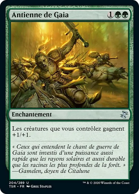 Antienne de Gaia, carte Magic TSR 204 — extension Spirale Temporelle Remastered