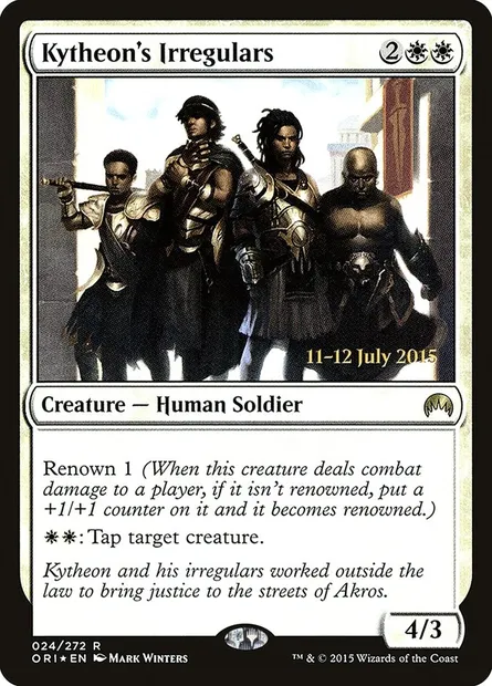 Kytheon's Irregulars, Magic card PORI 24s — Magic Origins Promos set