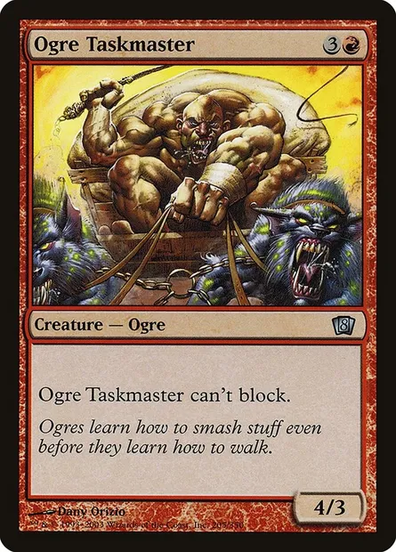 Ogre Taskmaster, Magic card 8ED 205★ — Eighth Edition set