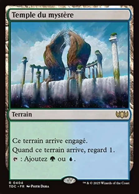 Temple du mystère, carte Magic TDC 404 — extension Tarkir: Dragonstorm Commander