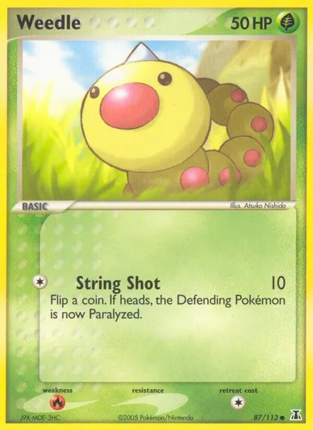 Weedle, Pokémon card DS 87 — Delta Species set