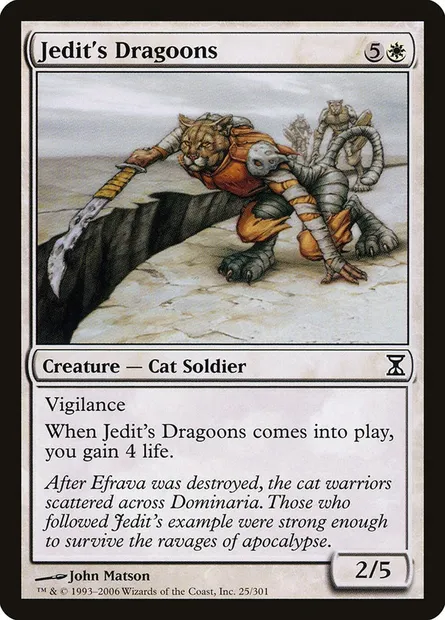 Jedit's Dragoons, Magic card TSP 25 — Time Spiral set