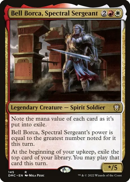 Bell Borca, Spectral Sergeant, Magic card DMC 145 — Dominaria United Commander set