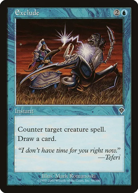 Exclude, Magic card INV 56 — Invasion set