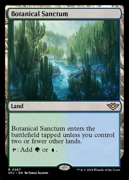 Botanical Sanctum, Magic card OTJ 267 — Outlaws of Thunder Junction set