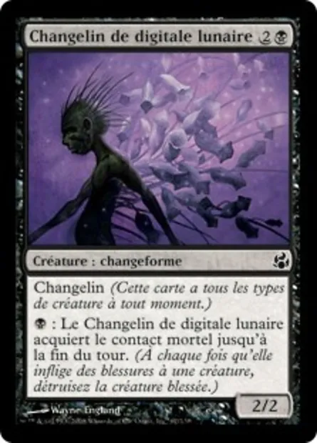 Changelin de digitale lunaire, carte Magic MOR 67 — extension Leveciel