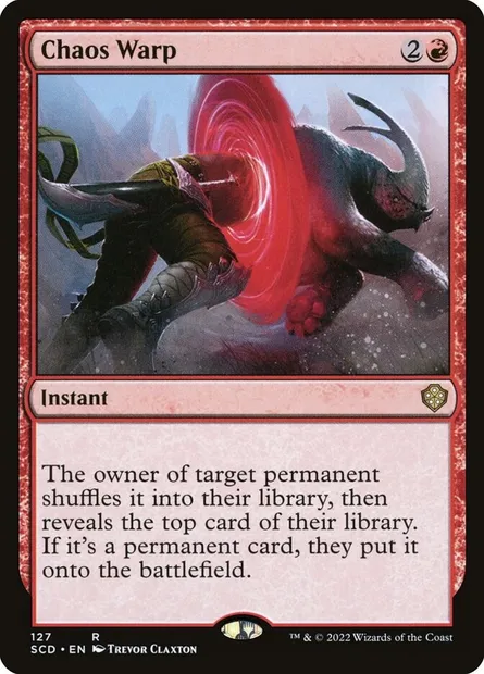 Chaos Warp, Magic card SCD 127 — Starter Commander Decks set