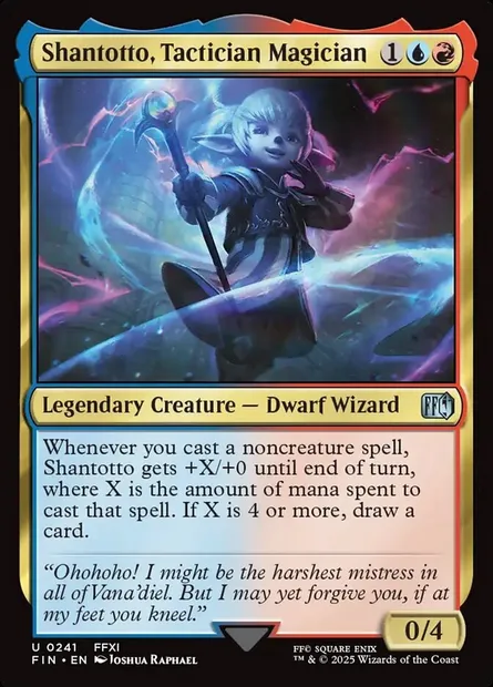 Shantotto, Tactician Magician, Magic card FIN 241 — Final Fantasy set