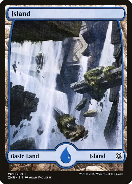 Island, Magic card ZNR 269 — Zendikar Rising set