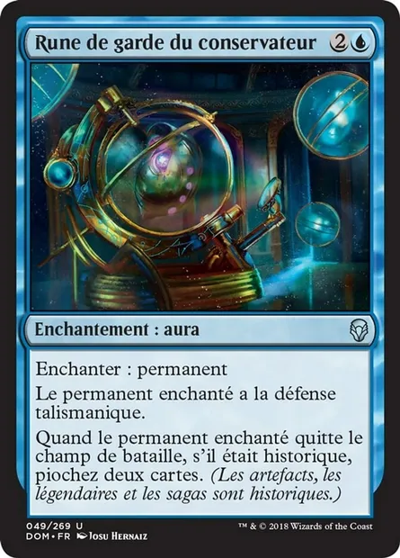Rune de garde du conservateur, carte Magic DOM 49 — extension Dominaria