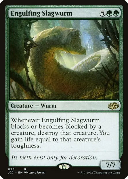 Engulfing Slagwurm, Magic card J22 655 — Jumpstart 2022 set