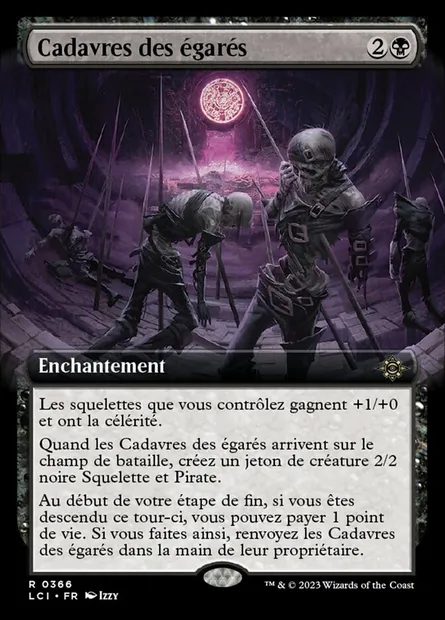 Cadavres des égarés, carte Magic LCI 366 — extension The Lost Caverns of Ixalan