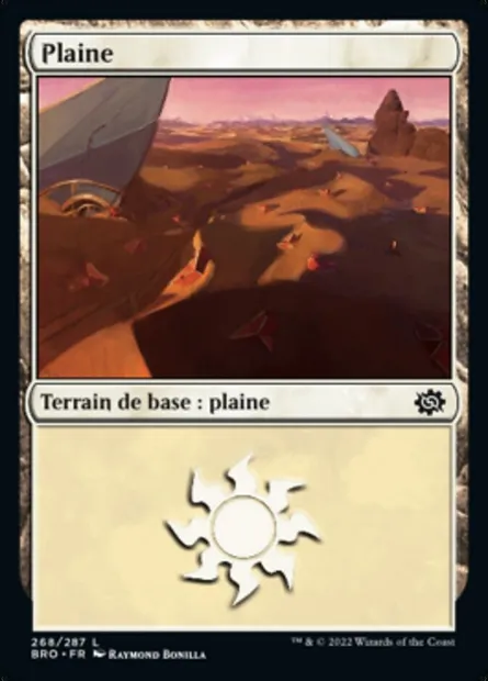 Plaine, carte Magic BRO 268 — extension La Guerre Fratricide