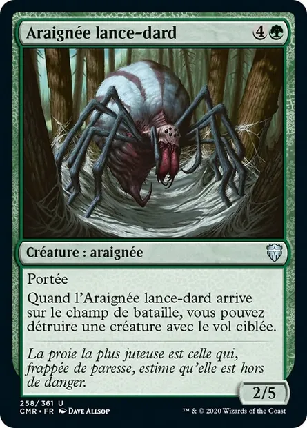 Araignée lance-dard, carte Magic CMR 258 — extension Commander Legends