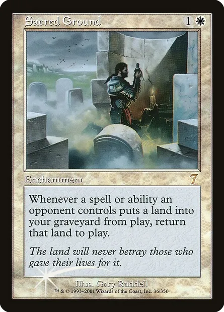 Sol consacré, carte Magic 7ED 36★ — extension Septième Edition