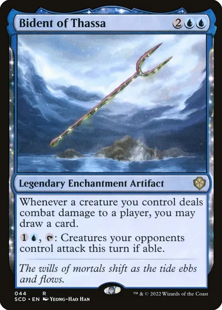 Bident of Thassa, Magic card SCD 44 — Starter Commander Decks set