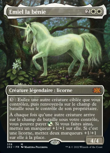 Emiel la bénie, carte Magic 2X2 338 — extension Double Masters 2022