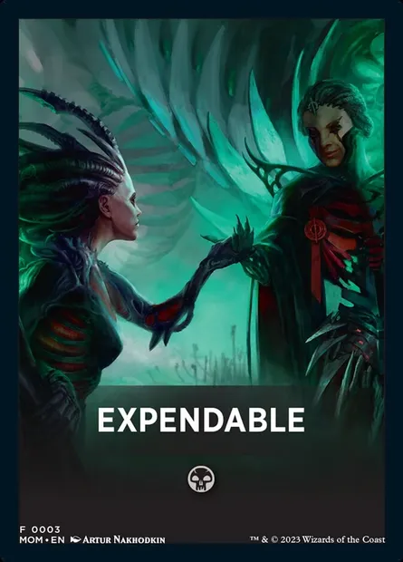 Expendable, Magic card FMOM 3 — March of the Machine Jumpstart Front Cards set