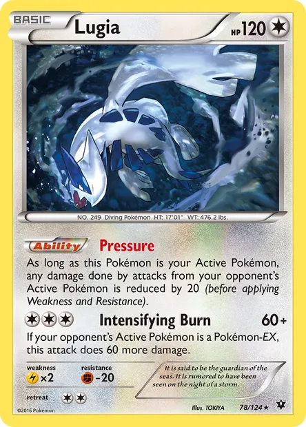 Lugia, Pokémon card FCO 78 — Fates Collide set