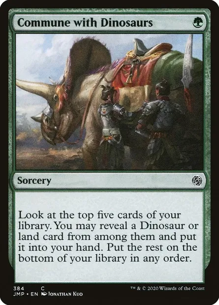 Commune with Dinosaurs, Magic card JMP 384 — Jumpstart set