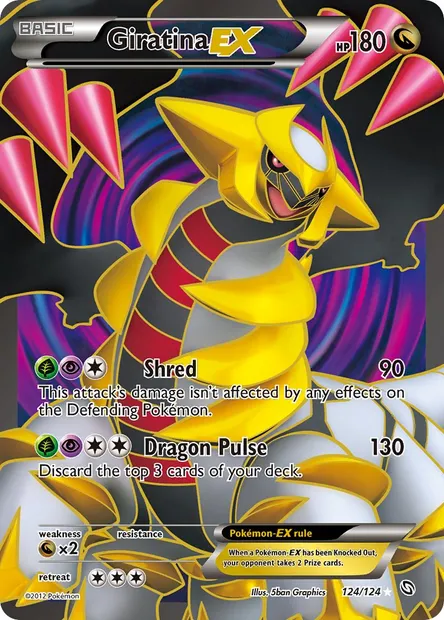 Giratina-EX, Pokémon card DRX 124 — Dragons Exalted set