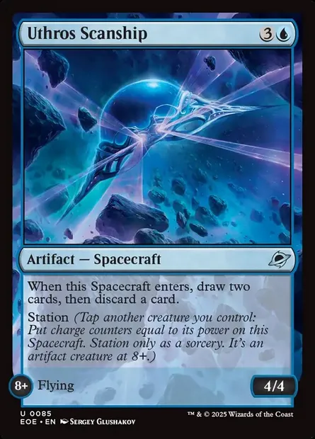 Uthros Scanship, Magic card EOE 85 — Edge of Eternities set