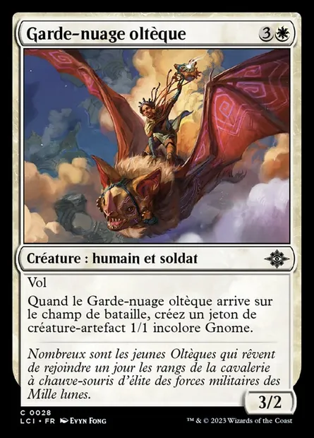 Garde-nuage oltèque, carte Magic LCI 28 — extension The Lost Caverns of Ixalan