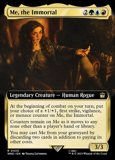 Moi, l'immortelle, carte Magic WHO 430 — extension Doctor Who
