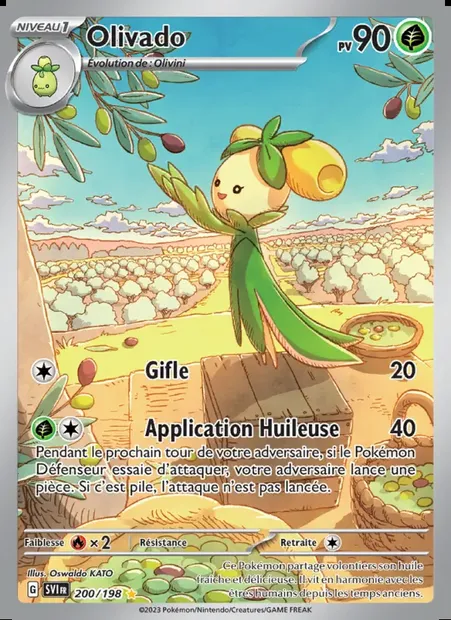 Olivado, carte Pokémon SVI 200 — extension Écarlate et Violet