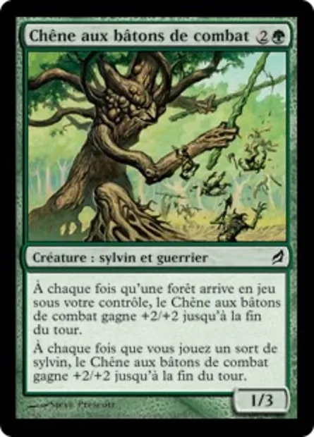 Chêne aux bâtons de combat, carte Magic LRW 197 — extension Lorwyn