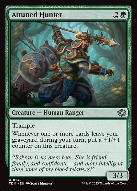 Attuned Hunter, Magic card TDM 135 — Tarkir: Dragonstorm set