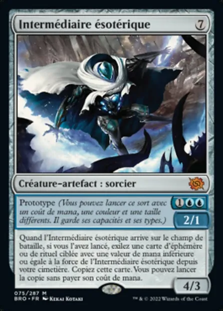 Intermédiaire ésotérique, carte Magic BRO 75 — extension La Guerre Fratricide