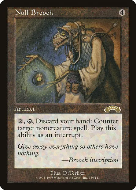 Null Brooch, Magic card EXO 136 — Exodus set